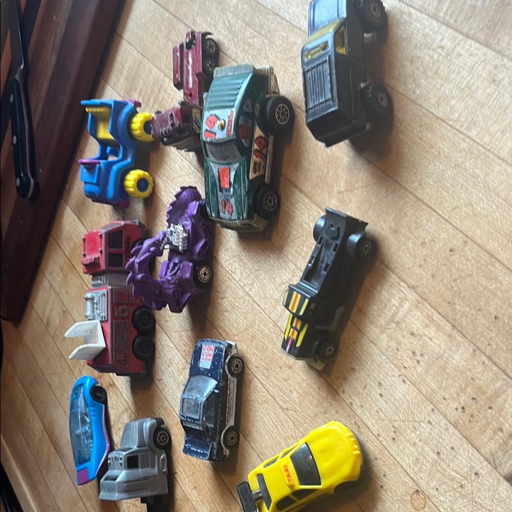 Blue and Yellow Toy Cars & Vehicles Set